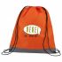 Promotional  Reflective Stripe Drawstring Bag