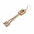 Promotional Rectangle Bamboo & Wheat Straw Phone Charger Key