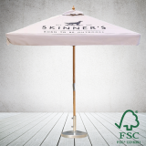 Promo 2mx2m Square Premium Sustainable Wood Parasol