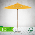 Promotional 2.5mx2.5m Square Classic Sustainable Wood Parasol
