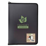 Eco-Eco A4 50% Recycled 30 Pocket Black Zipped Display Book