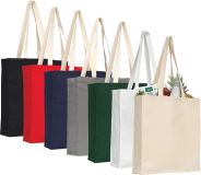 Promotional Aylesham 8oz Coloured Cotton Gusseted Tote Bag