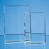 15cm Optical Crystal Vertical Wedge Award