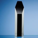 25.5cm Onyx Black Optical Crystal Hexagon Award