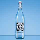 1ltr Round White Cap Swing Top Bottle - not suitable for carbona