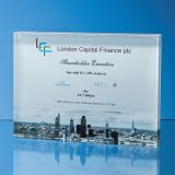 15cm x 20cm Optical Crystal Rectangle Award, H or V