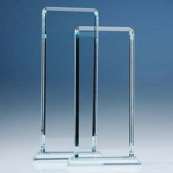 28cm x 12.75cm x 12mm Clear Glass Echo Award