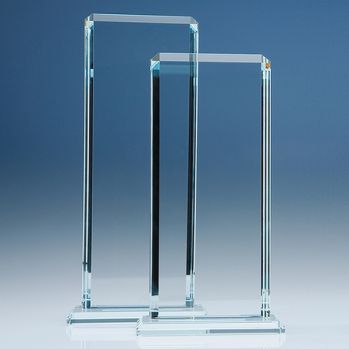 33cm x 12.75cm x 12mm Clear Glass Echo Award