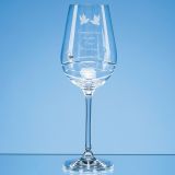 Single Diamante Wine Glass with Modena Spiral Cutting