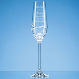 Single Diamante Champagne Flute with Modena Spiral Cutting