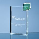 17cm Optical Crystal 'Eco Excellence' Award with a Singl