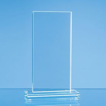 24cm x 9.5cm x 12mm Jade Glass Tall Rectangle Award