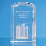 8cm x 5cm x 5cm Optical Crystal Dome Tower