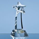 25cm Optical Crystal Mounted Shooting Star Award
