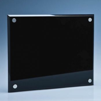 25cm x 20cm Onyx Black Wall Display Plaque
