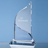 22cm Optical Crystal Grand Bleu Award