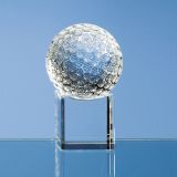 6cm Optical Crystal Golf Ball on a Clear Crystal Base