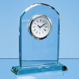 17cm Jade Glass Arch Clock