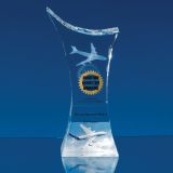 18.5cm Optical Crystal Pointed Slope Award