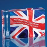 12cm x 8cm x 4.5cm Optical Crystal Rectangle