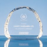 12cm Optical Crystal Ice Block Paperweight