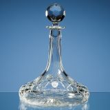 0.85ltr Lead Crystal Panelled Ships Decanter