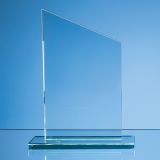 20.5cm x 12.5cm x 12mm Jade Glass Slope Award