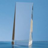 16.5cm Optical Crystal Wedge Rectangle Award