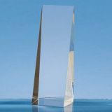 19.5cm Optical Crystal Wedge Rectangle Award