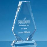 25cm Optical Crystal Cropped Iceberg Award