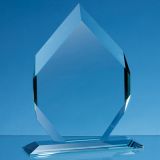 24cm x 17.5cm x 15mm Jade Glass Majestic Diamond Award
