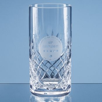 400ml Blenheim Lead Crystal Panel High Ball