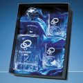 3pc 0.8ltr Blenheim Panel Whisky Set in a Satin Lined Presentati