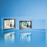 Bevelled Glass Crescent Frame for 6" x 4" Landscape Phot