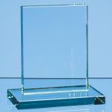 12cm x 9cm x 12mm Jade Glass Rectangle Award