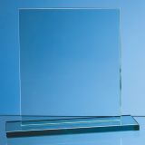 15cm x 12.5cm x 12mm Jade Glass Rectangle Award