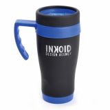 Promotional Engraved Oregon Black 400ml Thermal Travel Mug