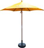 Promotional 2.5m Round Wooden Eco Parasol