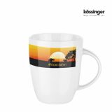 Kossinger® Elektra White slim stoneware mug