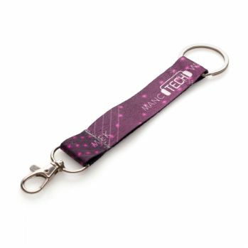 Promotional Made in Britain RPET Lanyard Split Ring Keyring