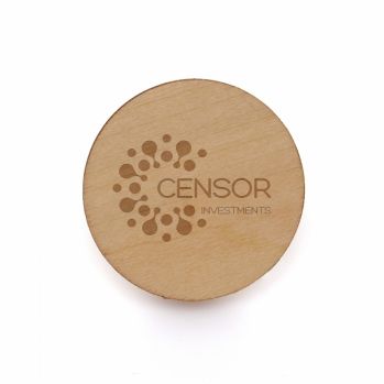 Promotional Medium Round Wooden Badge