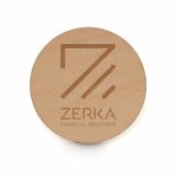 Promotional Large Round Wooden Badge