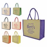 Promotional Chow Coloured Jute Shopper Bag