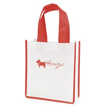 Printed Mini Contrast Shopping Bag