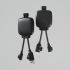 Personalised Xoopar Gamma Lite hybrid charge cable / power bank 