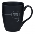 Promotional Quadra Ceramic Pottery Mug In Matt Black