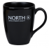 Promotional Quadra Ceramic Pottery Mug In Matt Black