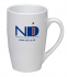 Promotional Tate Ceramic Pottery Mug In White
