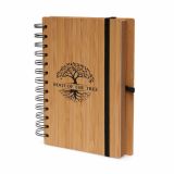 Promotional B6 Spiral Bamboo Notebook