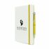 Branded A5 White Mole Mate White Duo Notebook & Pen